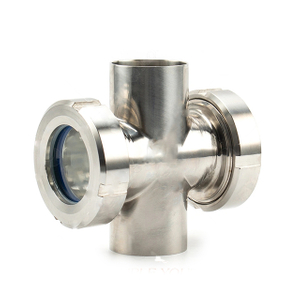 Visor transversal de aço inoxidável sanitário para soldagem