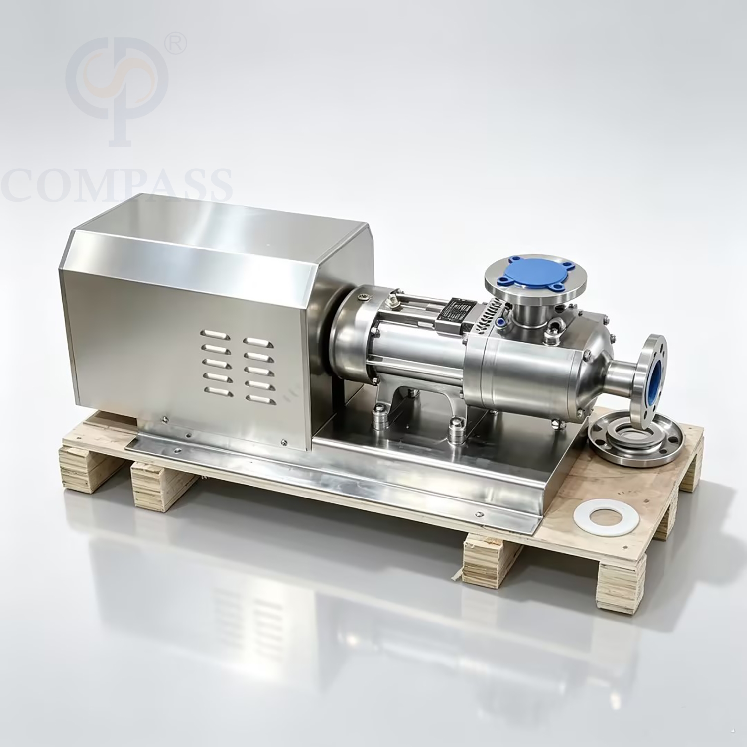 Bomba elétrica de aço inoxidável ss304 4kw santary venda quente 400v bomba paralela de parafuso duplo trifásico com isolamento de jaqueta