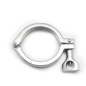 Conjunto de terminal de braçadeira de encaixe de tubulação de aço inoxidável sanitário