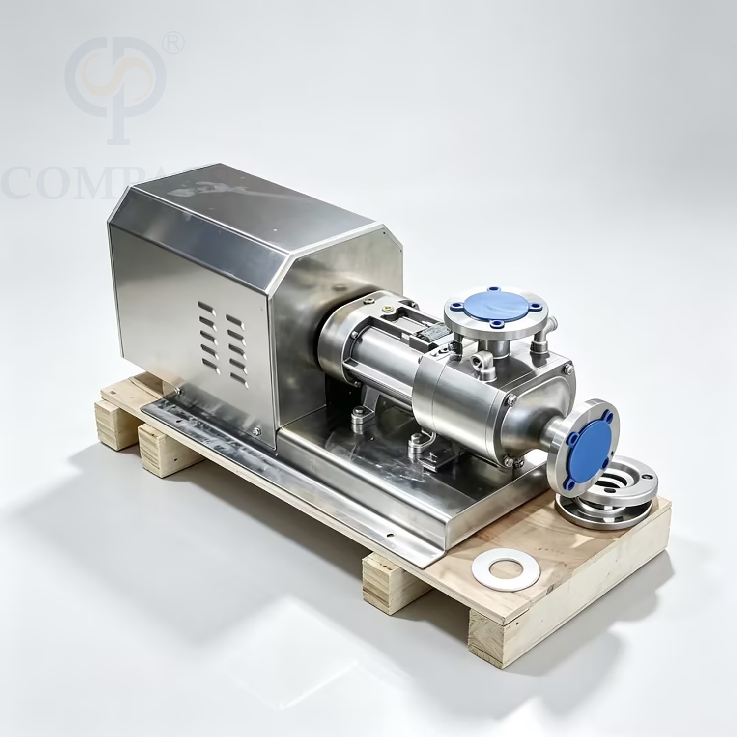 Bomba elétrica de aço inoxidável ss304 4kw santary venda quente 400v bomba paralela de parafuso duplo trifásico com isolamento de jaqueta