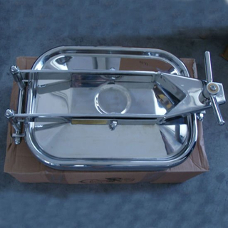 435mm*335mm Tanque Higiênico Quadrado Manway Externo