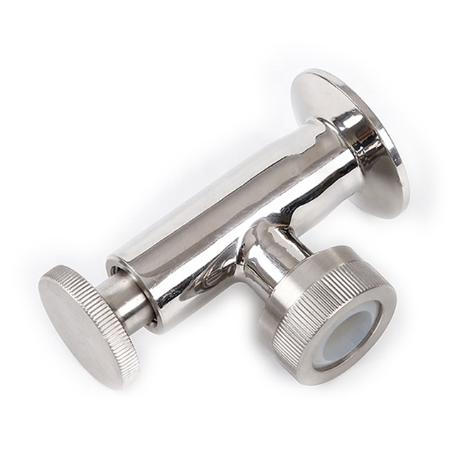 Medidor de nível de rosca de braçadeira de líquido de aço inoxidável sanitário