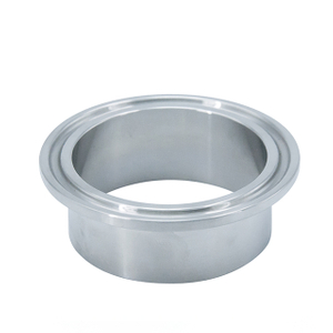 Virola de braçadeira de encaixe de tubo de aço inoxidável sanitário de 21,5 MM