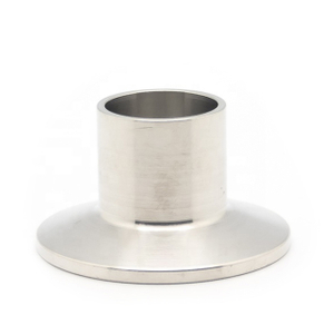 Braçadeira de encaixe de tubo de aço inoxidável sanitário tipo virola