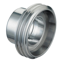 Macho Longo de Aço Inoxidável Sanitário DIN para união