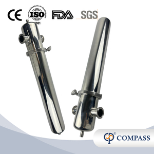 Filtro de vapor sanitário com caixa de aço inoxidável e elemento de filtro plissado 1.5 'SS316L