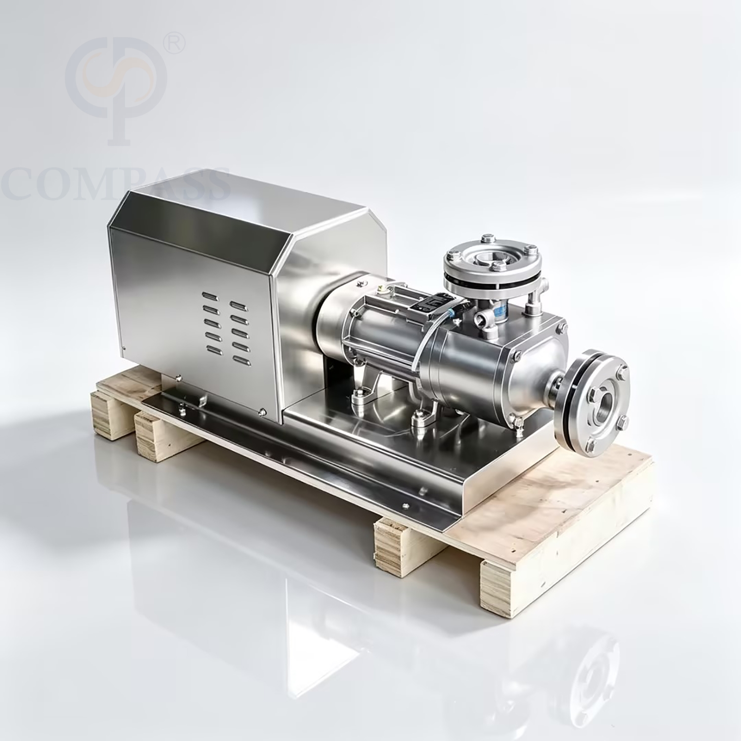 Bomba elétrica de aço inoxidável ss304 4kw santary venda quente 400v bomba paralela de parafuso duplo trifásico com isolamento de jaqueta