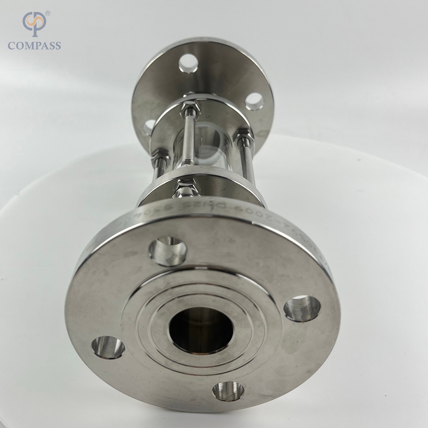 VISOR DE Extremidades FLANGEADAS DE AÇO INOX SANITÁRIO COM REVESTIMENTO DE PTFE