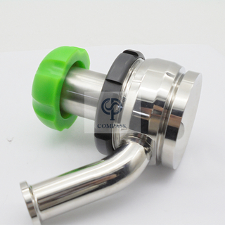 Válvulas de diafragma de fundo asséptico de aço inoxidável SS316L 