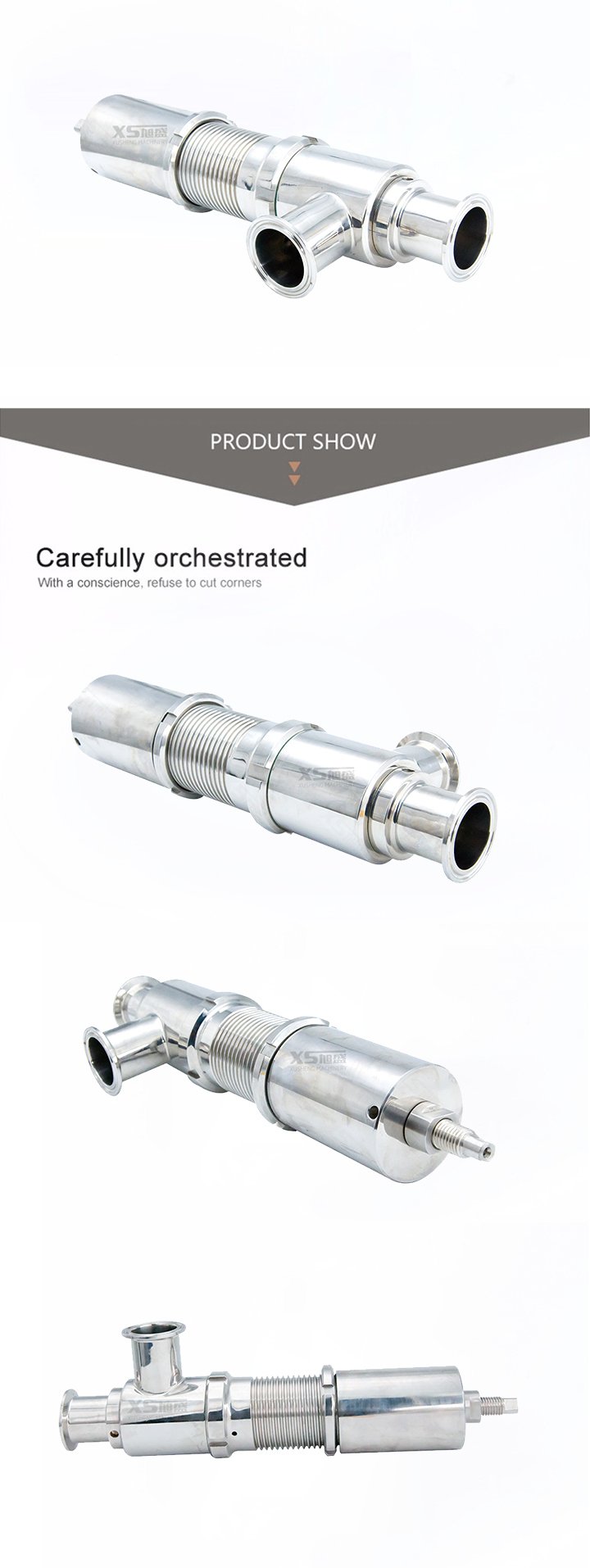 50.8mm A&ccedil;o Inoxid&aacute;vel AISI304 V&aacute;lvula de libera&ccedil;&atilde;o de seguran&ccedil;a pneum&aacute;tica sanit&aacute;ria