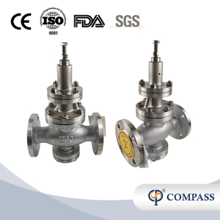 DN50 Aço inoxidável aço inoxidável PN16 Indurtail Flange Pressão Válvula