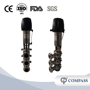 VÁLVULA DESVIADORA DE UNIÃO PNEUMÁTICA TIPO SS316L 111 (NC)