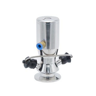 Válvula de Amostragem Asséptica Pneumática Sanitária de Aço Inoxidável 316L