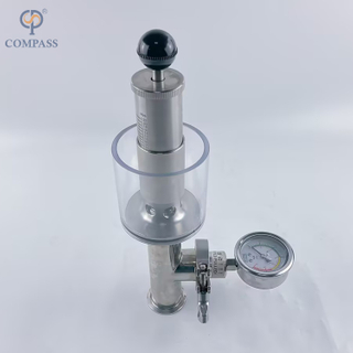 38.1MM TC50.5MM asséptico esterilizam válvulas de exaustão verticais da braçadeira SS316L do modelo