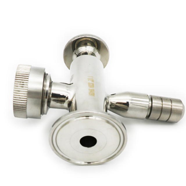 Medidor de nível de rosca de braçadeira de líquido de aço inoxidável sanitário