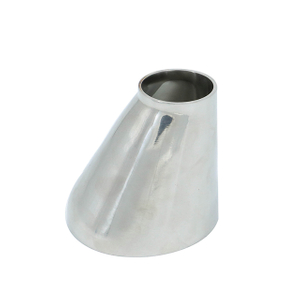 Redutor Sanitário Tipo Excêntrico Encaixe de Tubo de Aço Inoxidável