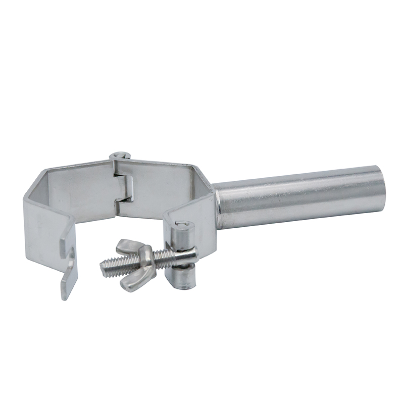 Suporte de tubo hexagonal de 63,5 mm com material sanitário