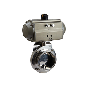 Válvulas Borboleta Sanitárias Tri Clamp com Atuador Pneumático