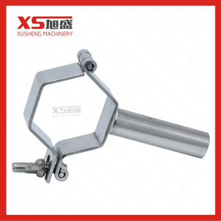 Cabide de tubo hexagonal de aço inoxidável com tubo