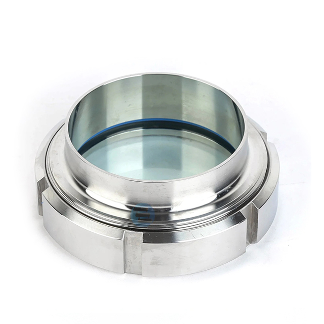 Visor transversal de aço inoxidável sanitário para soldagem