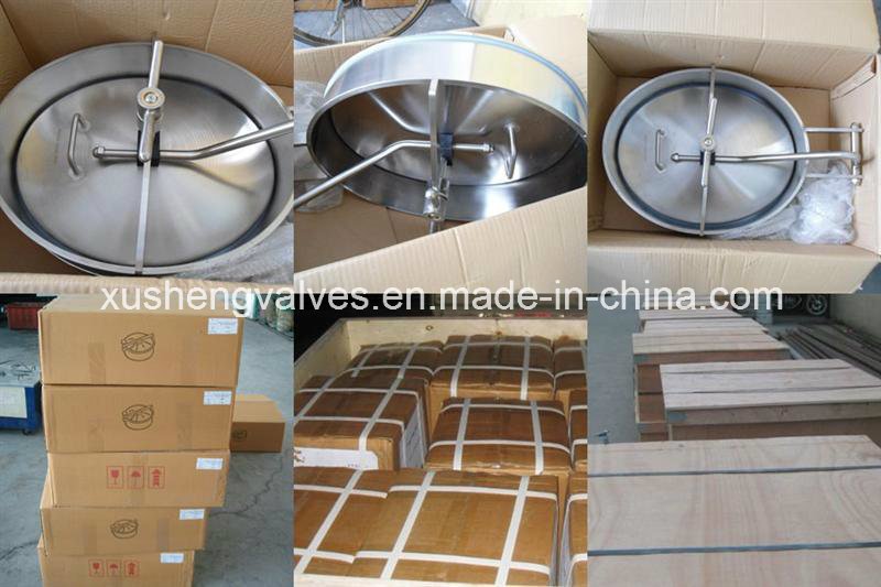 Sanit&aacute;ria de a&ccedil;o inoxid&aacute;vel Sus304 Oval Manway