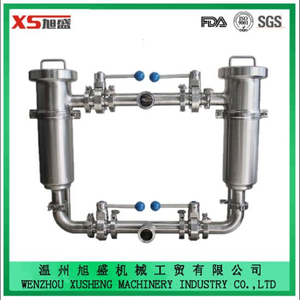 Filtro higiênico em forma de L duplex higiênico de aço inoxidável Ss316L