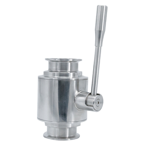 Válvulas esféricas de aço inoxidável higiênicas sanitárias com fixação reta