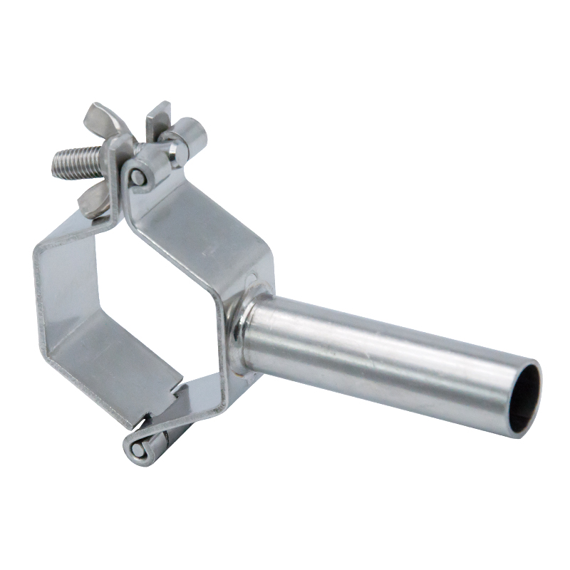 Suporte de tubo hexagonal de 63,5 mm com material sanitário