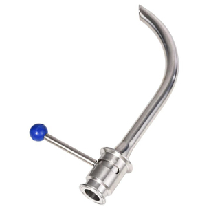 Válvula de braços rotativos triclover de aço inoxidável SS304 SS316L para recipientes de fermentador