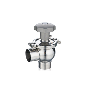 Válvula reguladora de fluxo manual sanitária de aço inoxidável