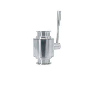 Válvulas de esfera de fixação reta sanitária SS304 de aço inoxidável